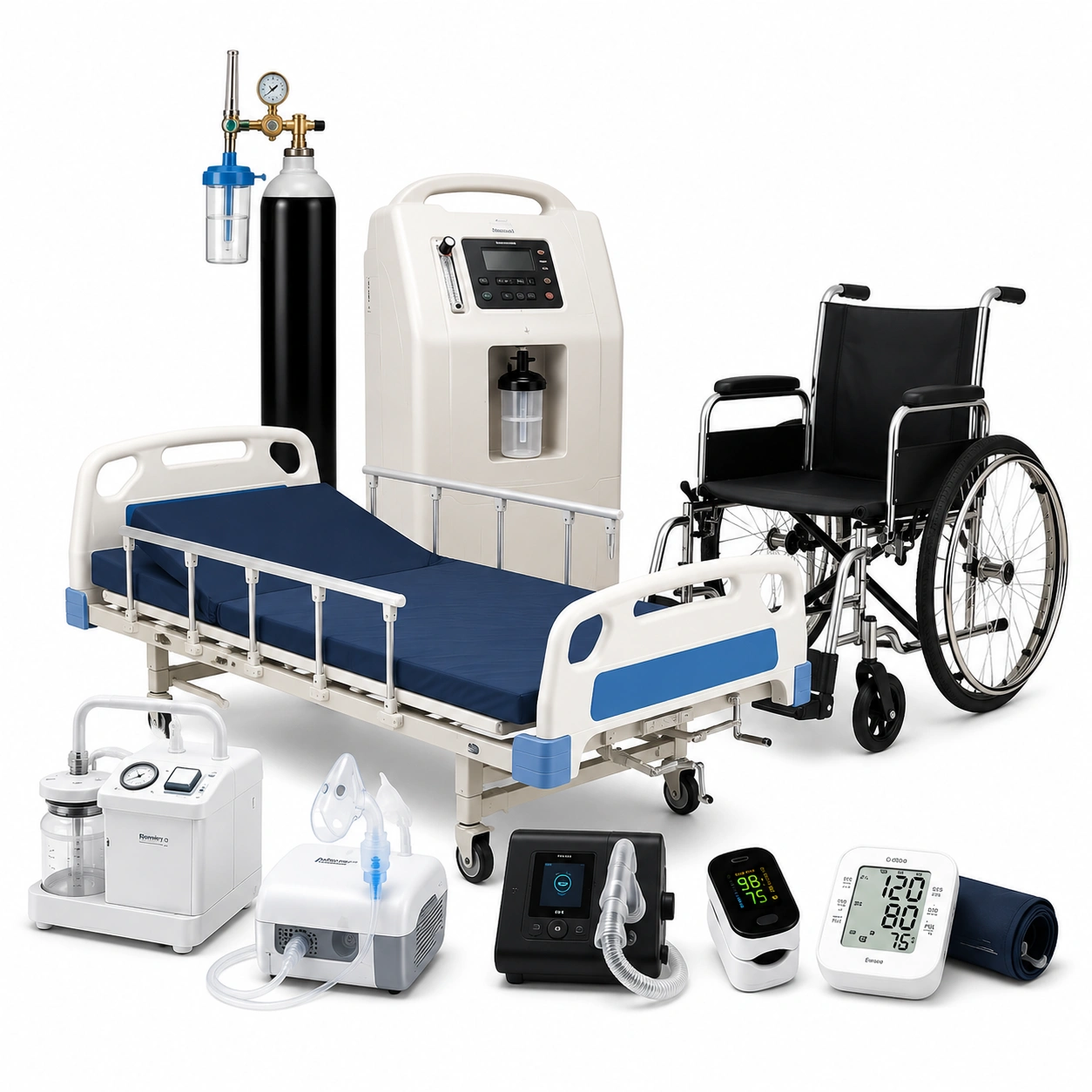 oxygen and medicel equipment