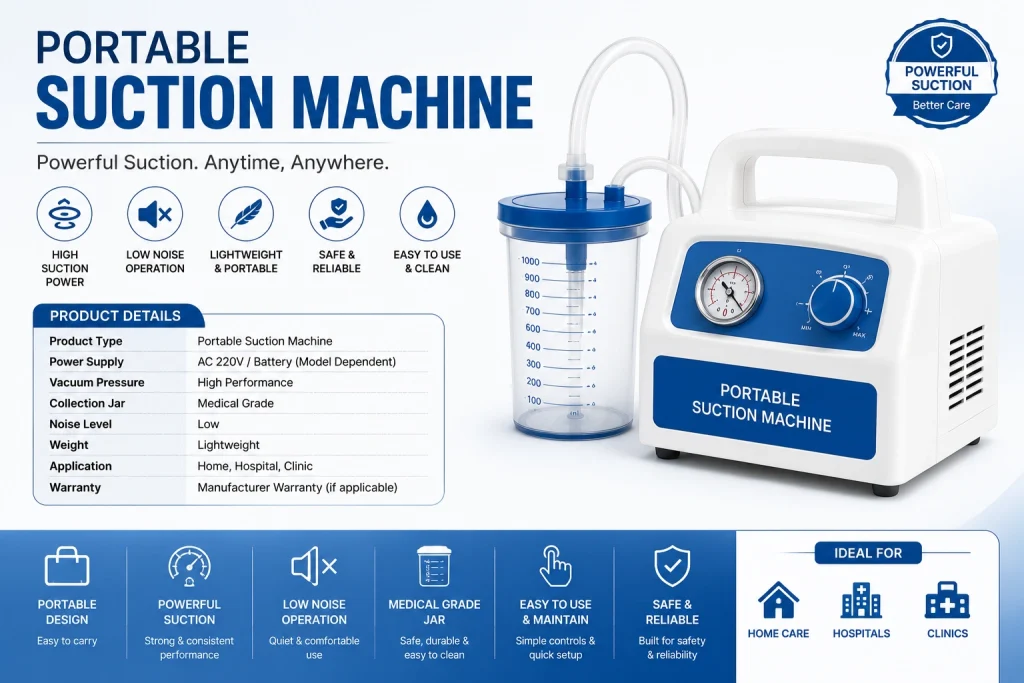 Portable suction machine price